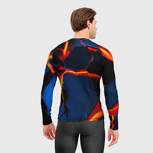 Мужской рашгард Glow orange neon / 3D-принт – фото 4
