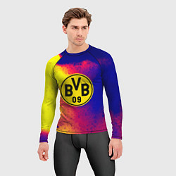 Рашгард мужской Borussia космические краски, цвет: 3D-принт — фото 2