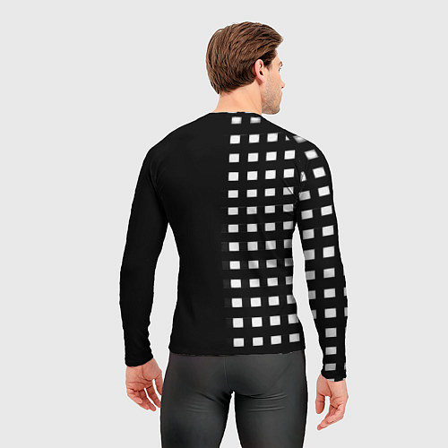 Мужской рашгард Real Madrid клетка / 3D-принт – фото 4