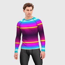 Рашгард мужской Color neon, цвет: 3D-принт — фото 2