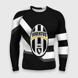 Рашгард мужской Juventus полосы линии, цвет: 3D-принт