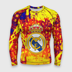 Рашгард мужской Реал Мадрид символы краска, цвет: 3D-принт