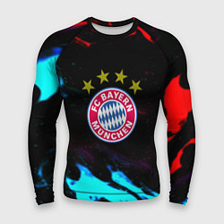 Рашгард мужской Бавария Мюнхен неоновый огонь, цвет: 3D-принт
