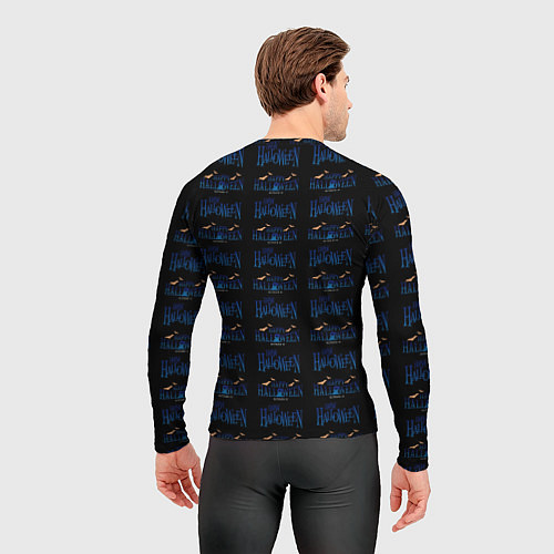 Мужской рашгард Happy halloween pattern / 3D-принт – фото 4