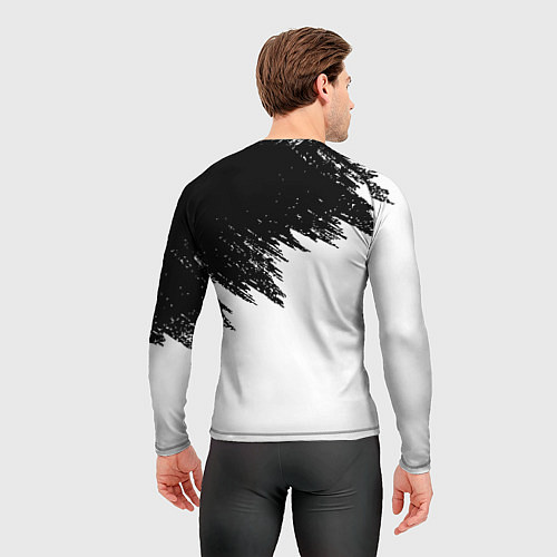 Мужской рашгард Манчестер Юнайтед краски белые / 3D-принт – фото 4