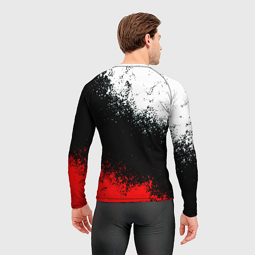 Мужской рашгард Манчестер Юнайтед краски всплеск / 3D-принт – фото 4
