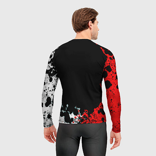 Мужской рашгард Манчестер Юнайтед краски абстрактные / 3D-принт – фото 4