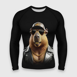 Рашгард мужской Гламурная капибара, цвет: 3D-принт
