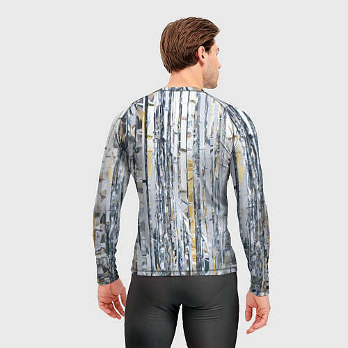 Мужской рашгард Новогодний дождик / 3D-принт – фото 4