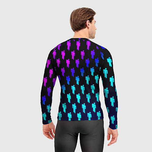 Мужской рашгард Barcelona люди градиент неон / 3D-принт – фото 4