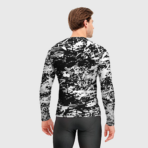 Мужской рашгард Боруссиа белые краски / 3D-принт – фото 4