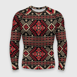 Рашгард мужской Этнический славянский орнамент, цвет: 3D-принт