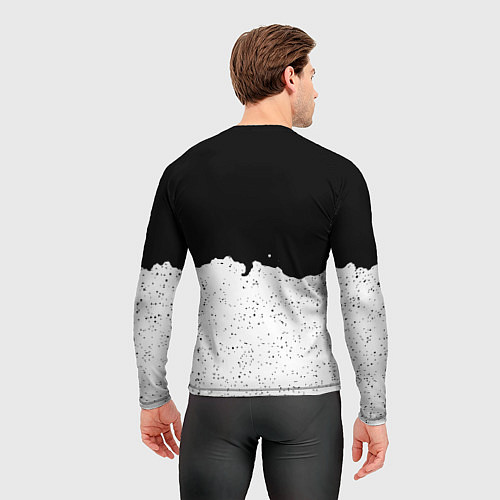 Мужской рашгард Реал Мадрид лого ночь текстура / 3D-принт – фото 4