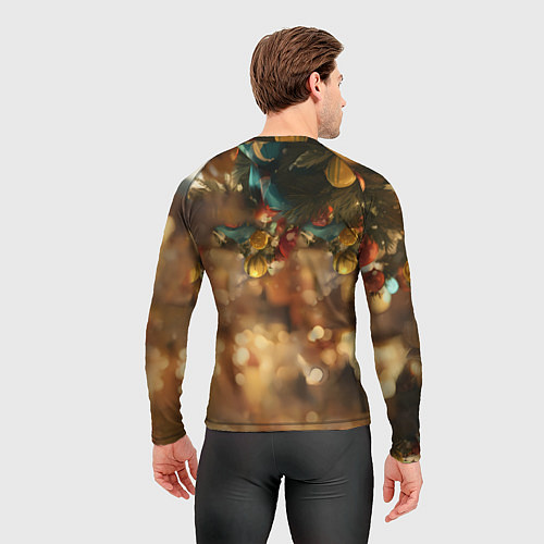 Мужской рашгард Милая лошадка под елочкой / 3D-принт – фото 4