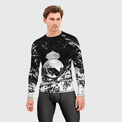 Рашгард мужской Реал Мадрид краски текстура, цвет: 3D-принт — фото 2