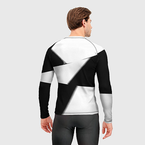 Мужской рашгард Реал Мадрид геометрия полосы / 3D-принт – фото 4