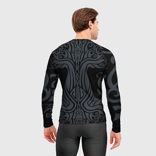 Мужской рашгард Древо жизни в орнаменте - слава богам и предкам / 3D-принт – фото 4