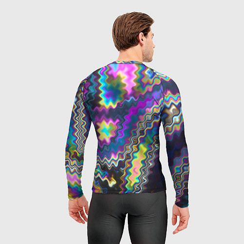 Мужской рашгард Абстракция переливы / 3D-принт – фото 4