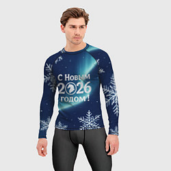 Рашгард мужской С Новым 2026 годом, цвет: 3D-принт — фото 2