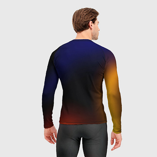Мужской рашгард Color black red blue / 3D-принт – фото 4