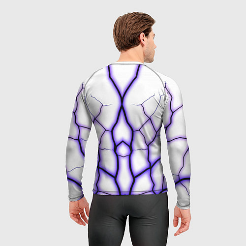 Мужской рашгард Color white purple / 3D-принт – фото 4
