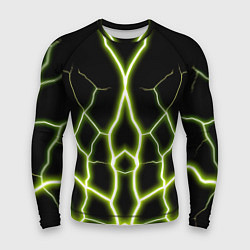 Рашгард мужской Color green black, цвет: 3D-принт