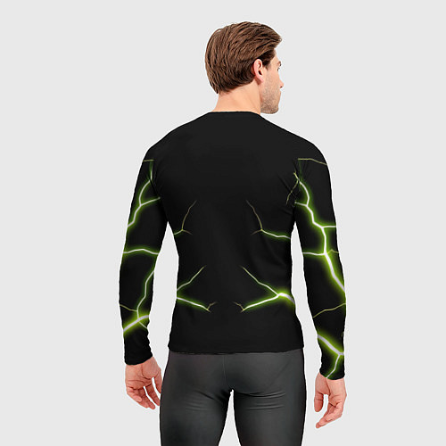 Мужской рашгард Color green black / 3D-принт – фото 4