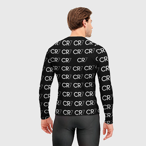 Мужской рашгард Juventus sport pattern / 3D-принт – фото 4