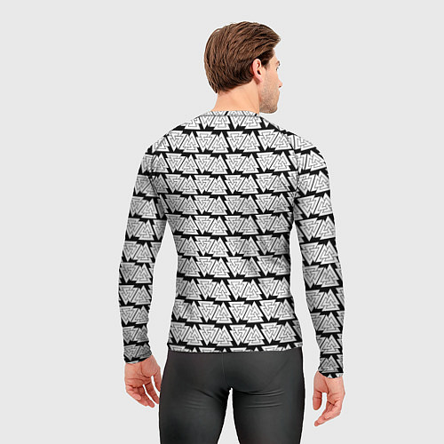 Мужской рашгард Символы валькнут как защитная кольчуга / 3D-принт – фото 4