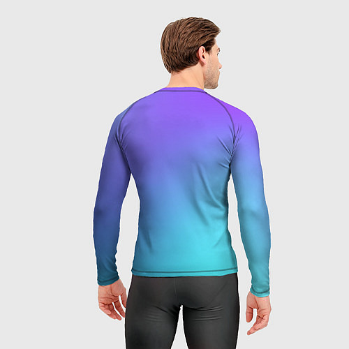 Мужской рашгард Color multi-colored gradient / 3D-принт – фото 4