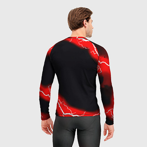 Мужской рашгард Манчестер Юнайтед шторм молнии / 3D-принт – фото 4