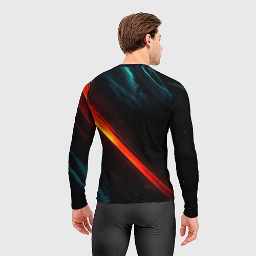 Мужской рашгард Манчестер Юнайтед абстракция / 3D-принт – фото 4