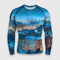 Рашгард мужской Крыши зимнего Питера, цвет: 3D-принт