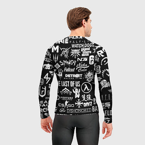 Мужской рашгард Манчестер сити логотипы игр / 3D-принт – фото 4