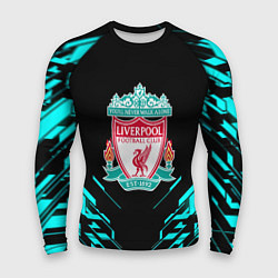 Мужской рашгард Ливерпуль неон геометрия