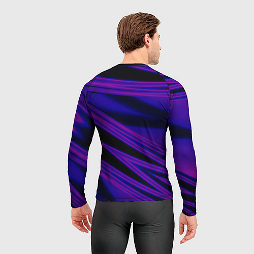Мужской рашгард Color multi-colored neon / 3D-принт – фото 4
