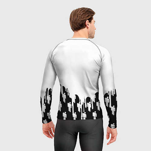 Мужской рашгард Ювентус краски люди / 3D-принт – фото 4