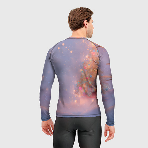 Мужской рашгард Лисичка Новый год / 3D-принт – фото 4