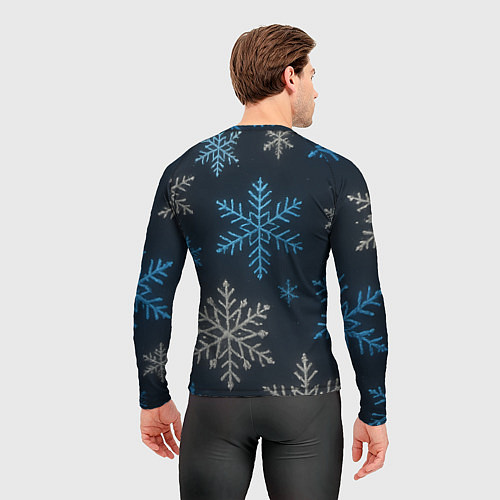 Мужской рашгард 10 баллов за стол - довольный Санта / 3D-принт – фото 4