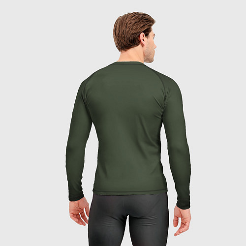 Мужской рашгард Бережёного бог бережёт хаки / 3D-принт – фото 4