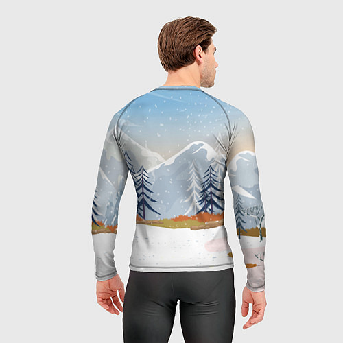 Мужской рашгард Лошадь с салатом Под шубой / 3D-принт – фото 4