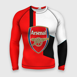 Рашгард мужской Арсенал геометрия спорт, цвет: 3D-принт
