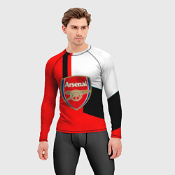 Рашгард мужской Арсенал геометрия спорт, цвет: 3D-принт — фото 2