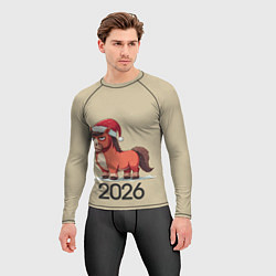 Рашгард мужской Забавная лошадка 2026, цвет: 3D-принт — фото 2