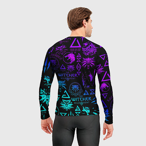 Мужской рашгард Barcelona x the Witcher / 3D-принт – фото 4