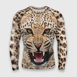 Рашгард мужской Взгляд леопарда, цвет: 3D-принт