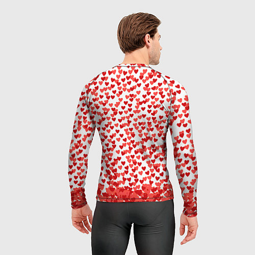 Мужской рашгард Сердцепад и сердитый кот / 3D-принт – фото 4