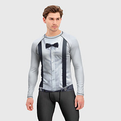 Рашгард мужской Рубашка с подтяжками, цвет: 3D-принт — фото 2
