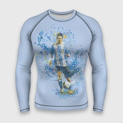 Рашгард мужской Messi: Argentine Football, цвет: 3D-принт