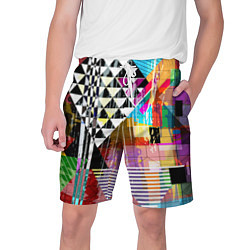Шорты на шнурке мужские RGB Geometry, цвет: 3D-принт